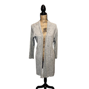 Soft Surroundings Women Duster Cardigan Gray Long Sleeve M